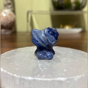 Sodalite hello kitty carving